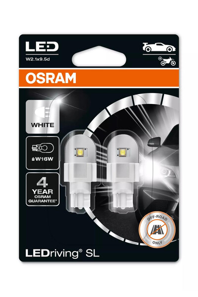 Osram Bec LEDriving SL W16W | 12V - L2.1x9.5d - Set 2 buc (Off-Road)