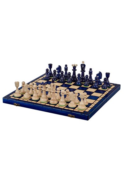 Sunrise Chess & Games Traditional AS Chess Top Bottom Set - Blue