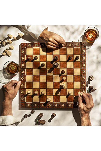 Sunrise Chess & Games SENATOR traditional chess Top Bottom Set - insert tray