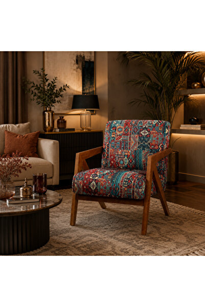 N.zone Modern Luxury Accent Lounge Chair with High-Quality Tufted Fabric and ...