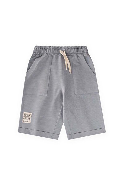 Cigit Label Detailed Capri 8-12 Years Gray