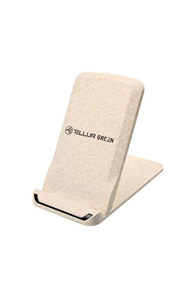 OEM Tellur - Green - 15W Wireless Desk Charger - Cream - Wheat Straw