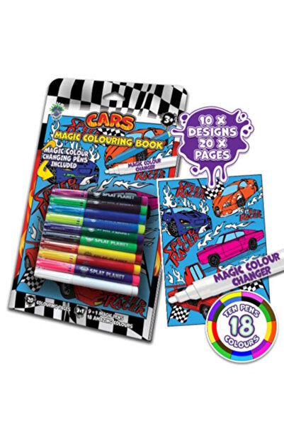 OEM Splat Planet Cars Magic Colouring Book – Μαγικό Βιβλίο Ζωγραφικής με Αυτο...