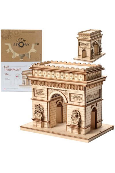 Little Story Jucărie din lemn 3D Arcul de triumf (164 piese)
