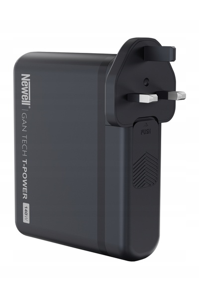 Newell Încărcător de rețea GaN Tech T-power 140W Negru + set de adaptoare