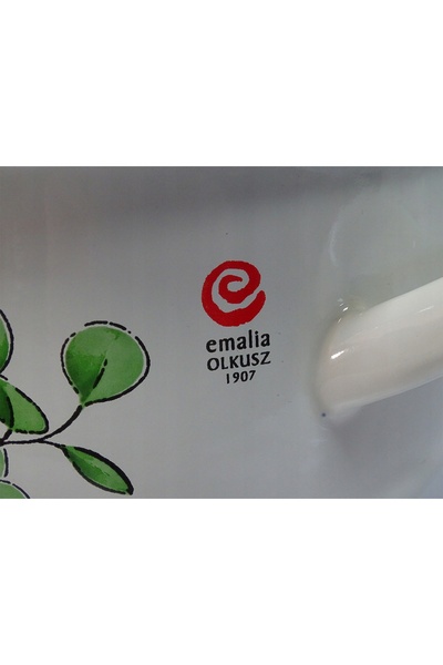 Emalia Olkusz Garnek Pyza Eucaliptus 20 cm