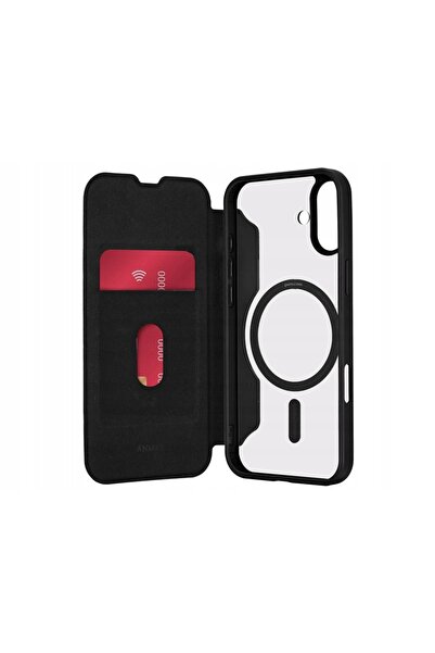 Puro Husă tip carte MagSafe pentru Apple iPhone 16 Negru
