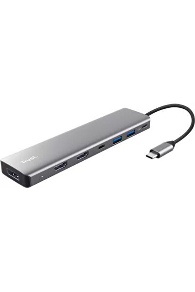 Trust Adaptor Dalyx 7-in-1, 2 porturi interfata USB-A 3.2 gen 1, 1 port USB-C...