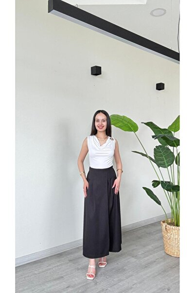 get crazy collection Women's Elastic Waist Skirted Trousers