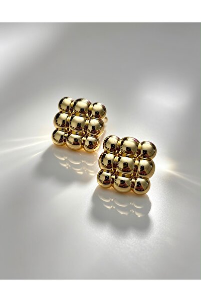 ayoljewelry Square Gold Earrings