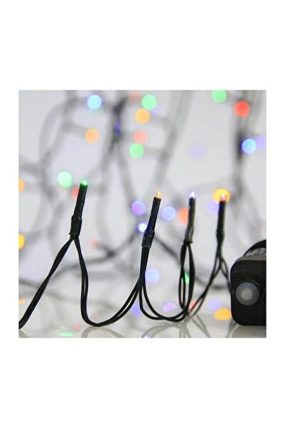 EUROLAMP 400 Χριστουγεννιάτικα Φωτάκια LED Πολύχρωμα 20μ σε Σειρά με Πράσινο ...