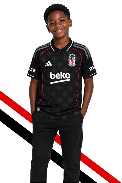 Beşiktaş Original Licensed Adidas Jersey 25-26 Season Black Kids Jersey