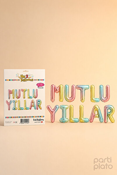 He2 Balloons Rainbow Color Happy Birthday Foil Letter Balloon Set 16 Inch 40 ...
