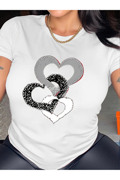 121 2025 Spring/Summer New Women's Short Sleeve T-Shirt Simple and Elegant Lo...