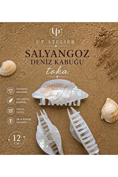 Up Atelier Plaj Modası Salyangoz Deniz Kabuğu Kemik Toka