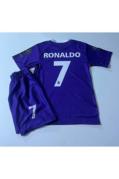 Alaturka Mix 2017 Real Madrid Cardif Ronaldo Mor 2 Li Set Çocuk Forması Şampi...