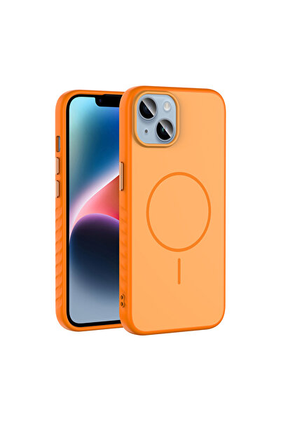 zore iPhone 13 Kılıf Kamera Lens Korumalı MagSafe Destekli Silikon SENK