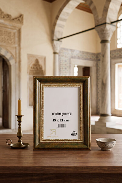 Asya Çerçeve Hürrem Sultan Serisi 15 x 21 İşlemeli Eskitme Fotoğraf Çerçevesi...