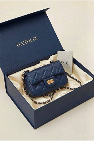 Handley Kadın Mini Kapitone Baskılı El Ve Omuz Çantası ( Ölçü Uzunluk 14 cm E...