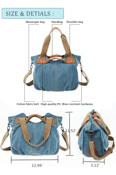 Generic Chikencall Women Ladies Bags Vintage Hobo Canvas Daily Purse Shoulder...
