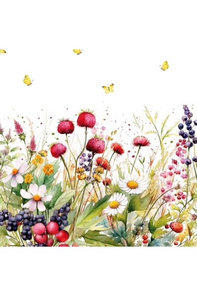 Ti Flair SWEET BERRY DESENLİ KAĞIT PEÇETE 33X33 CM