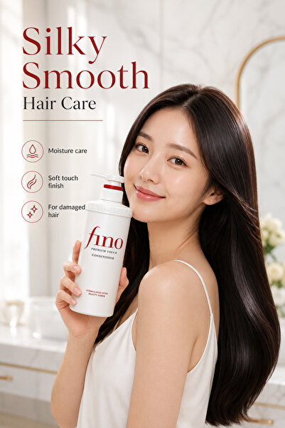 unbranded Fino Premium Touch Conditioner 550ml – Japanese Hair Conditioner with Beauty Serum for Dry, Damaged Hair, Silky Smooth Finish