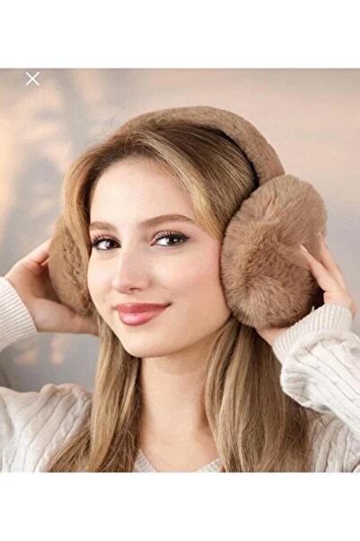 awix Women's Cold-Protective Brown Soft Plush Winter Foldable Earmuff Ear Pro...