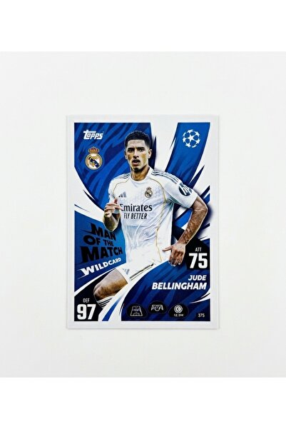 Topps Match Attax 2025/26 Real Madrid Jude Bellingham Man Of The Match Wildcard
