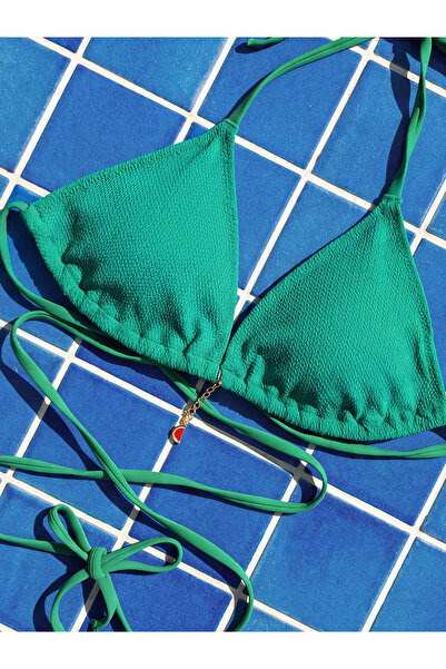 LC Waikiki TexX Store Kalitesi Çıkarılabilir Pedli Bağlamalı Kadın Bikini Üstü