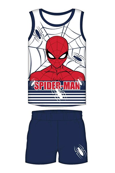 Marvel Spider-Man Classics Σπάιντερ-Μαν Λευκό-Ναυτικό Μπλε Καλοκαιρινές Πιτζά...