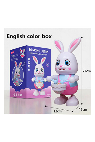 naniland.ro Jucărie Iepuraș Interactiv Dancing Bunny Tobă, Lumini Muzi Lumini...