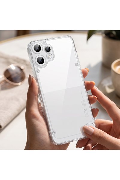 CaseOnn حافظة هاتف Nothing CMF Phone 2 Pro مع حماية للكاميرا وغطاء خلفي شفاف ...