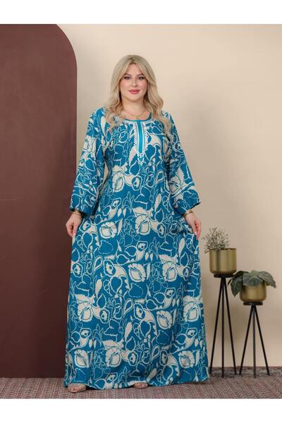 AFandina Fashionable Viscose Robe with Trendy Pattern, Soft and Comfortable, ...