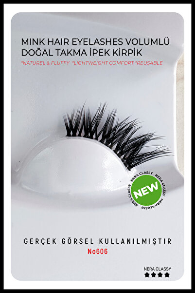 Nera Classy Half Yarım Gerçek İpek Kirpik, Köşelere Takılan Yarım Gerçek Kirpik