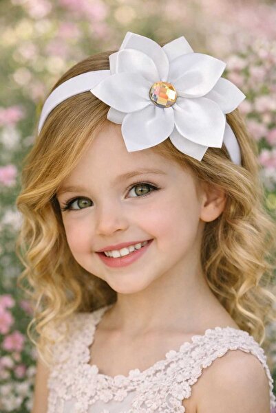 ENES STORY Elegant Flower Detailed Girl's Hairband - Taj