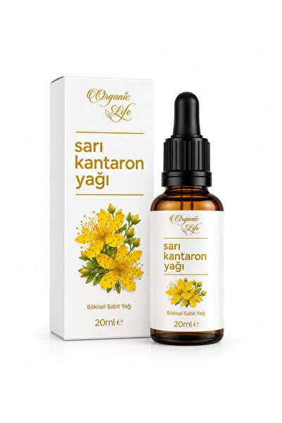 ORGANİK LİFE Sarı Kantaron Yağı 20 ml | %100 Saf Bitkisel Sabit Yağ | Soğuk S...