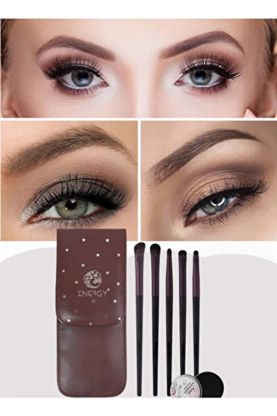 Yallabena 5-Piece Professional Eye Makeup Brush Set – Soft Pony Hair & Synthe...