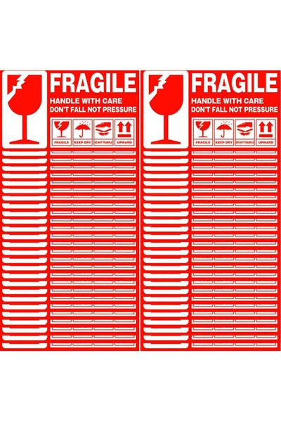 GENELEC Xspring Fragile Stickers, 500PCS Removable Fragile Labels, Do Not Fal...