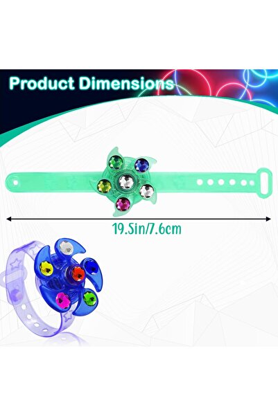 Home Smart 12 PCs Led Luminous Bracelet Gift for Kid's Party Birthday Christmas and Halloween with Multiple Colors