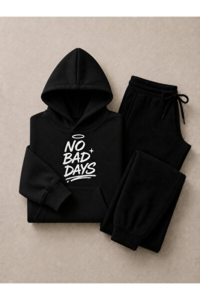 COMANCHERO Unisex No Bad Days Print Winter Top and Bottom Tracksuit Set