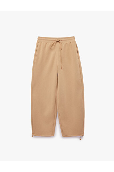 Koton Three-Threaded, Elasticized, Lace-Up, Pocketed Balloon Sweatpants