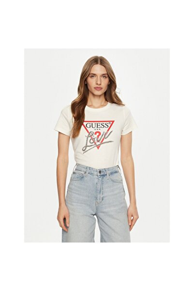 Guess Tricou de damă W5RI10I3Z14 Crem
