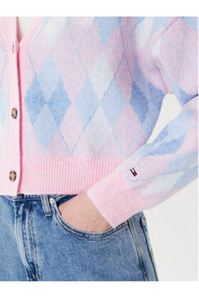 Tommy Jeans Cardigan de damă DW0DW21180 Multicolor