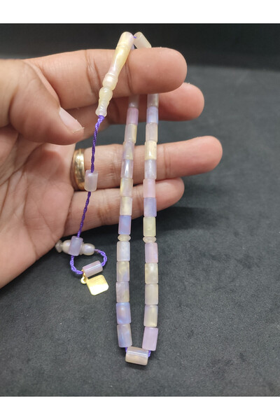 İskeçe Tesbih Hakan Kaya Usta Eseri Tam El Boy Synthetic Opal Certified 10119