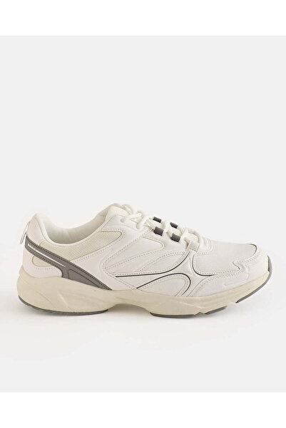 REDTAG Men White Chunky Low Top Sneakers