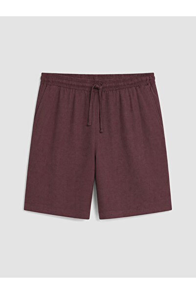 LC Waikiki Plum Plus Size Linen Blend Women's Trousers
