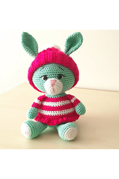 nildamigurumi Amigurumi Knitted Toy Rabbit Pink