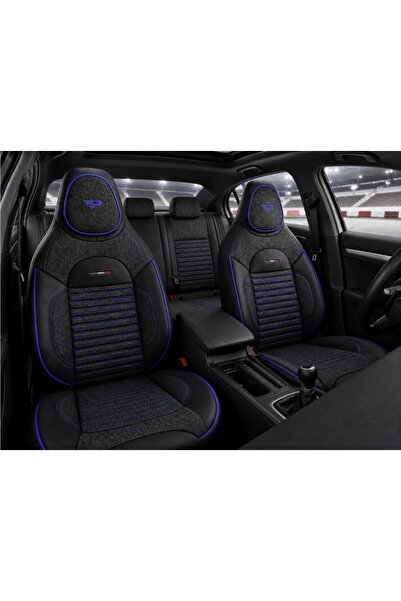 DELUXETUNING Set huse scaune auto universale de lux Panda Enzo, fata-spate, p...