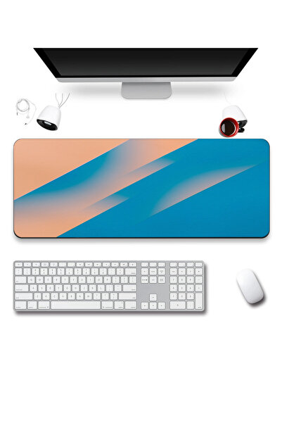 SonicTouch Mousepad pentru tastatură 40x90cm Mercan Horizon, fără cusături, n...