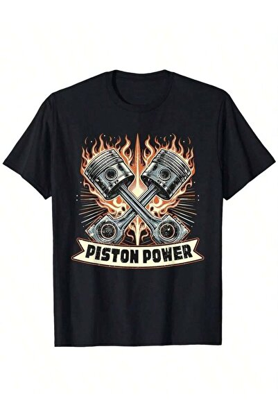 45 BPM تي شيرت رجالي بتصميم رسومات سيارات كلاسيكية 100% - تي شيرت فضفاض ومسام...